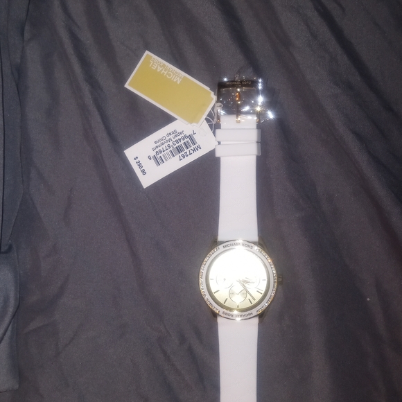 Michael Kors Gold and White Smartwatch - Picture 2 of 3